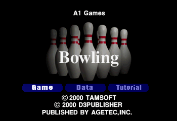 Bowling Title Screen