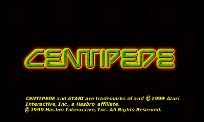 Centipede Title Screen