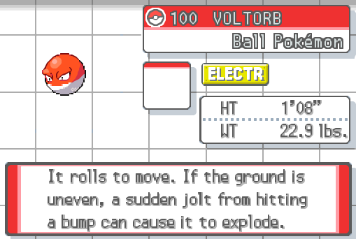 Voltorb  Pokédex