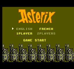 Asterix Title Screen