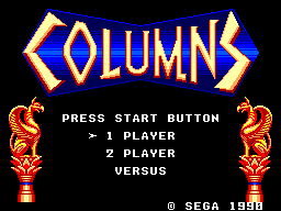 Columns Title Screen