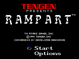 Rampart Title Screen