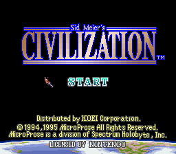 Civilization Title Screen
