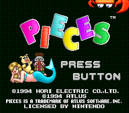 Pieces Title Screen
