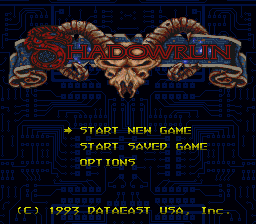 Shadowrun Title Screen