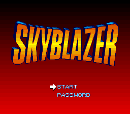 SkyBlazer Title Screen