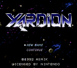 Xardion Title Screen