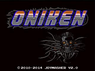 Oniken Title Screen