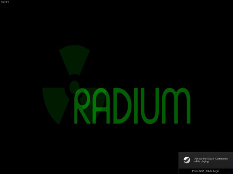 Radium Title Screen