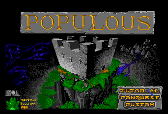 Populous Title Screen
