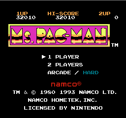 Ms. Pac-Man - - User Screenshot