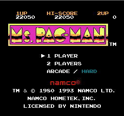 Ms. Pac-Man - - User Screenshot