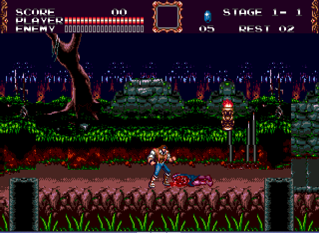 download castlevania bloodlines sega