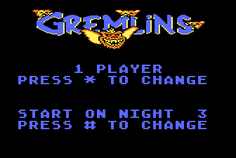 Gremlins Title Screen