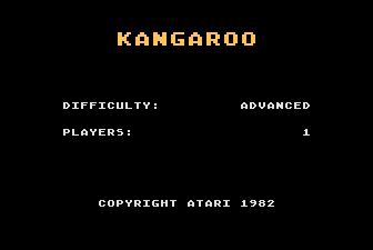 Kangaroo Title Screen