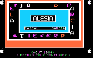 Alesia Title Screen