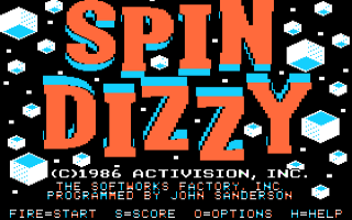 Spindizzy Title Screen
