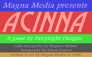 Acinna Title Screen