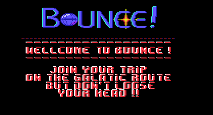 Bounce! Title Screen