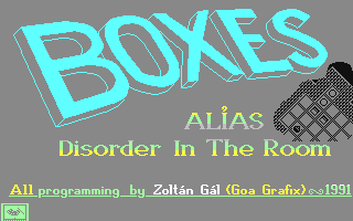 Boxes Title Screen