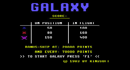 Galaxy Title Screen