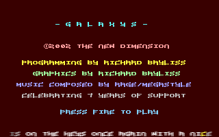 Galaxys Title Screen