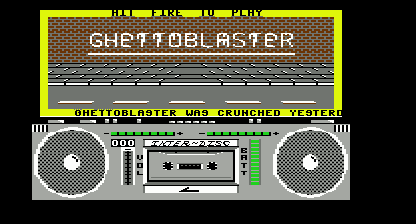 Ghettoblaster Title Screen