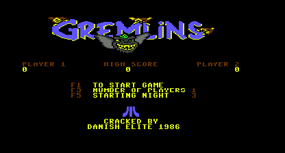 Gremlins Title Screen