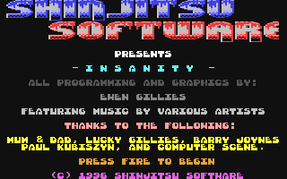 Insanity Title Screen