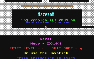 MazezaM Title Screen
