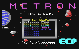 Metron Title Screen