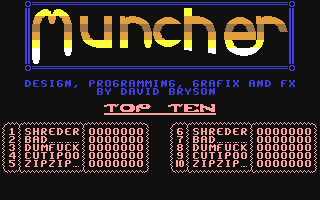 Muncher Title Screen