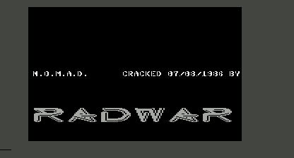 Nomad Title Screen