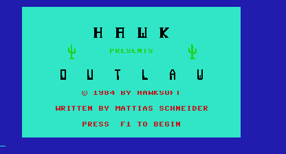 Outlaw Title Screen