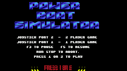 Powerboat Title Screen