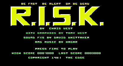 Risk, Title Screen