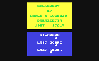 Rollerboy Title Screen