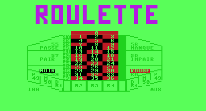 Roulette Title Screen