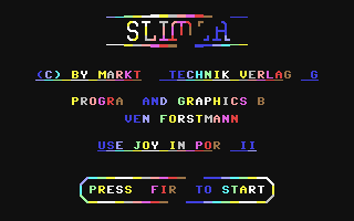Slimer Title Screen