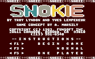 Snokie Title Screen