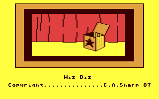 Wiz-Biz Title Screen