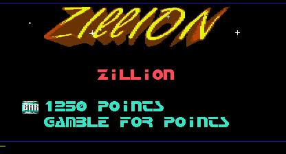 Zillion Title Screen