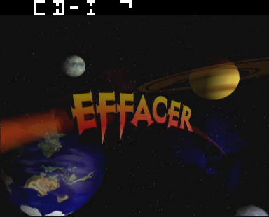 Effacer Title Screen