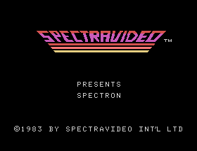 Spectron Title Screen