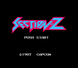 Section-Z Title Screen