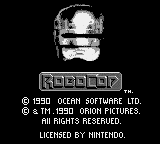 RoboCop Title Screen