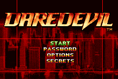 Daredevil Title Screen