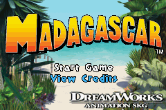 Madagascar Title Screen
