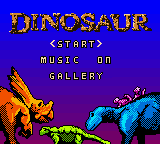 Dinosaur Title Screen