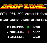 Dropzone Title Screen